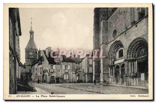 Cartes postales Avallon La Place Saint Lazare