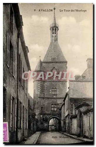 Cartes postales Avallon La Tour de l'Horloge