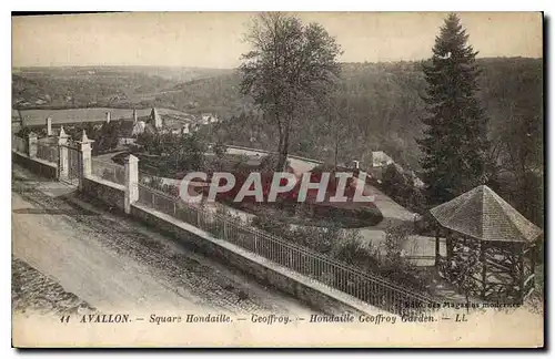 Cartes postales Avallon Square Hondaille Geoffroy