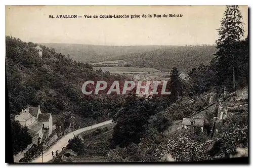 Cartes postales Avallon Vue de la Cousin Laroche prise de la Rue du Bel Air