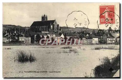 Cartes postales Villeneuve sur Yonne Quai Bretoche