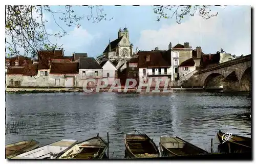 Cartes postales Villeneuve sur Yonne Vue vers l'Eglise Notre Dame