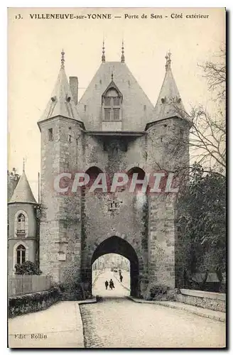 Ansichtskarte AK Villeneuve sur Yonne Porte de Sens Cote exterieur