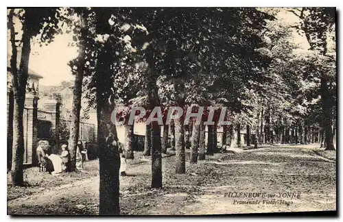 Cartes postales Villeneuve sur Yonne Promenade Victor Hugo