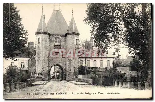 Cartes postales Villeneuve sur Yonne Porte de Joigny vue exterieure