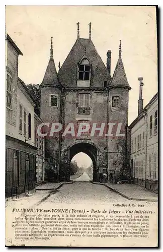 Ansichtskarte AK Villeneuve sur Yonne Yonne Porte de Joigny Vue interieure