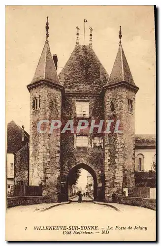 Cartes postales Villeneuve sur Yonne Porte de Joigny cote exterieur