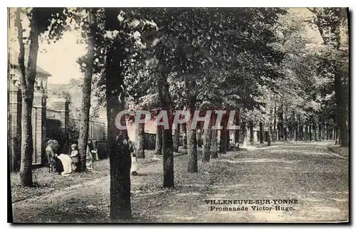 Cartes postales Villeneuve sur Yonne Promenade Victor Hugo