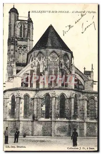 Ansichtskarte AK Villeneuve sur Yonne L'Abside de l'Eglise