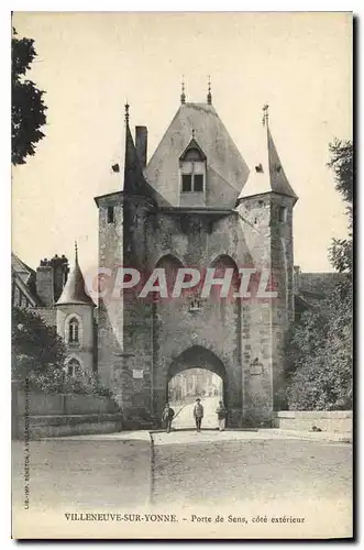 Ansichtskarte AK Villeneuve sur Yonne Porte de Sens Cote exterieur