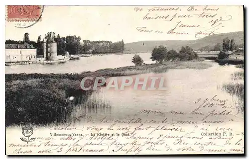Ansichtskarte AK Villeneuve s Yonne La Riviere et le Quai