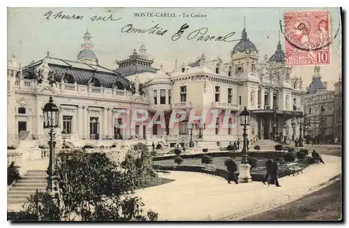 Cartes postales Monte Carlo le Casino