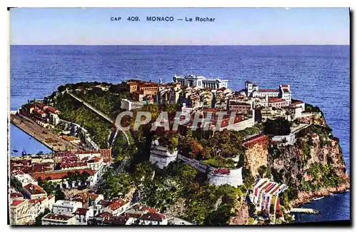 Cartes postales Monaco le Rocher