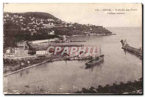 Cartes postales Nice Entree du Port Bateau