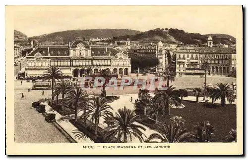 Ansichtskarte AK Nice Place Massena et les Jardins