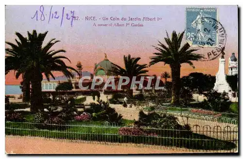 Cartes postales Nice Un coin du jardin Albert 1er