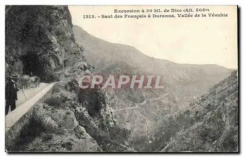 Cartes postales Excursion a 30 km de Nice Saut des Francais a Duranus Vallee de la Vesubie