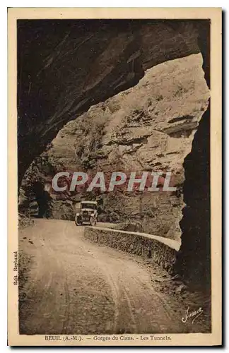 Ansichtskarte AK Breil A M Gorges du Cians Les Tunnels