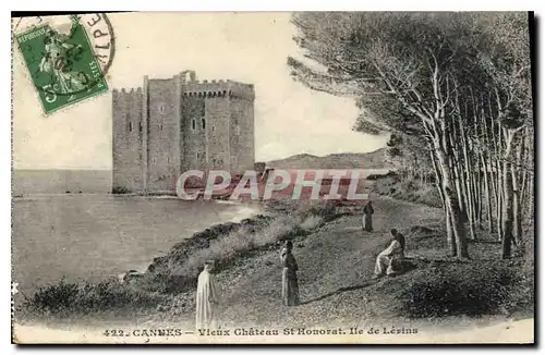 Cartes postales Cannes Vieux Chateau St Honorat Ile de Lerins