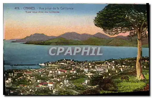 Cartes postales Cannes Vue prise de la Californie