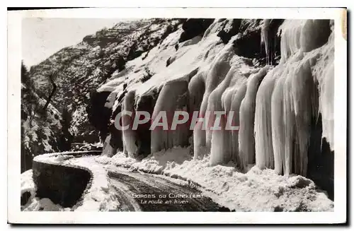 Ansichtskarte AK Gorges du Cians a M La route en hiver