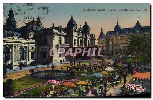 Cartes postales Monte Carlo Le Casino et l'Hotel de Paris