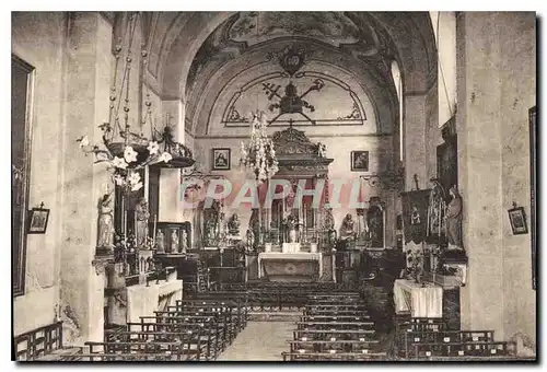 Ansichtskarte AK Roquefort Alpes Maritimes Eglise paroissiale Notre Dame de Canlache Vue interieure