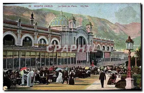 Cartes postales Monte Carlo Le cafe de Paris