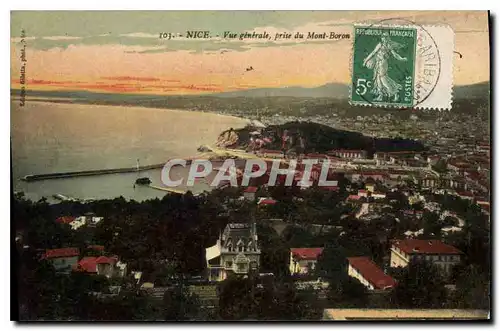 Cartes postales Nice Vue generale prise du Mont Boron