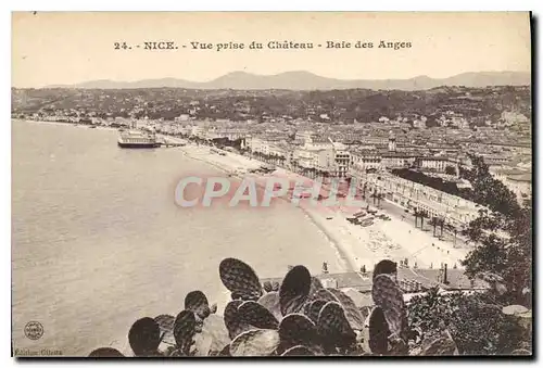 Cartes postales Nice Vue prise du Chateau Baie des Anges