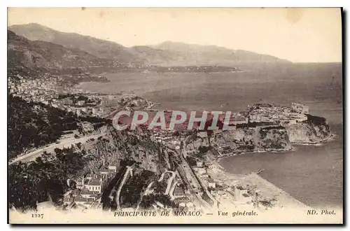 Cartes postales Principaute de Monaco Vue generale