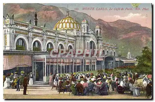 Cartes postales Monte Carlo Le Cafe de Paris