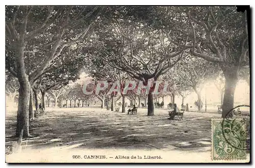 Cartes postales Cannes Allees de la Liberte