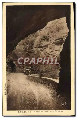 Cartes postales Beuil A M Gorges du Cians Les Tunnels