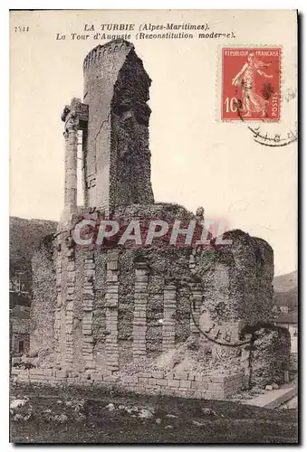 Cartes postales La Turbie Alpes Maritimes La Tour d'Auguste Reconstitution moderne