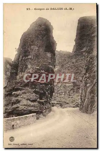 Cartes postales Gorges de Daluis A M