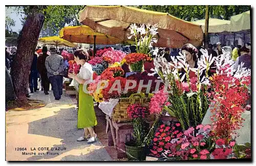 Ansichtskarte AK La Cote d'Azur Marche aux Fleurs