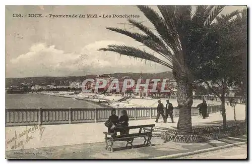 Ansichtskarte AK Nice Promenade du Midi Les Ponchettes