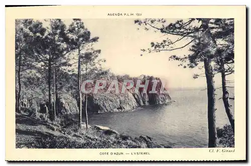 Cartes postales Agenda P L M Cote d'Azur l'Esterel