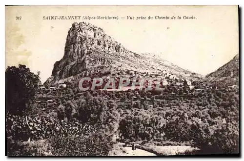 Cartes postales Saint Jeannet Alpes Maritimes Vue prise du Chemin de la Gaude