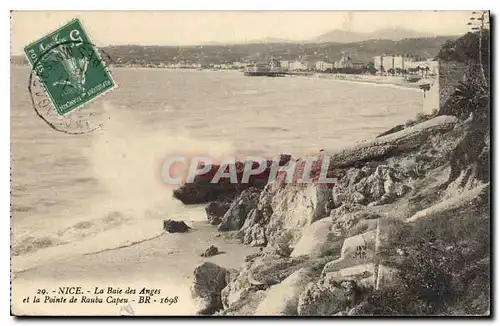 Cartes postales Nice La Baie des Anges et la Pointe de Rauba Capeu