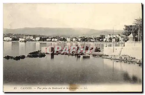 Cartes postales Cannes Vue prise du Boulevard de la Croisette