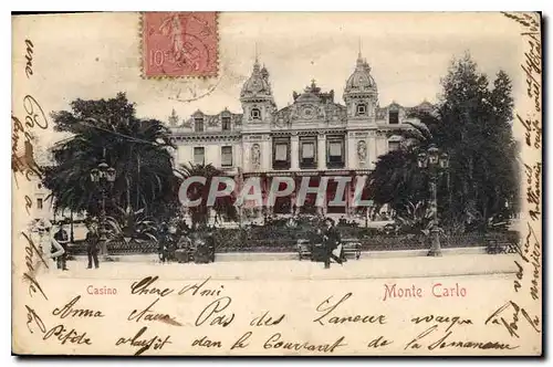 Cartes postales Casino Monte Carlo