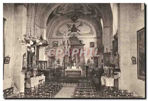 Ansichtskarte AK Roquefort Alpes Maritimes Eglise paroissiale Notre Dame de Canlache Vue interieure