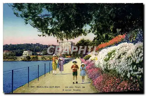 Cartes postales Beaulieu sur Mer Un coin fleuri A corner flowery