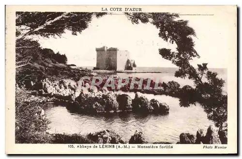 Cartes postales Abbaye de Lerins A M Monastere fortifle