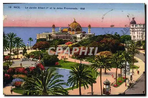 Cartes postales Nice Le Jardin Albert et la Jetee Promenade