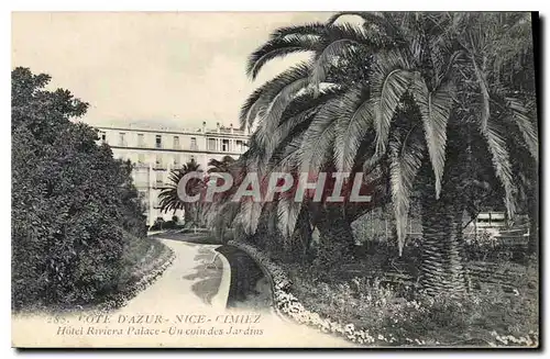 Ansichtskarte AK Cote d'Azur Nice Cimiez Hotel Riviera Palace Un coin des Jardins