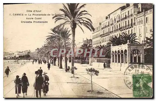 Cartes postales Cote d'Azur Cannes La Promenade de la Croisette