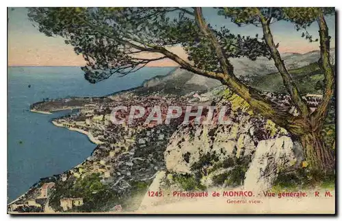 Cartes postales Principaute de Monaco Vue generale